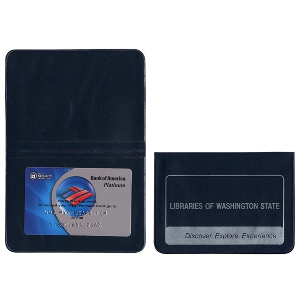 Medium size foldover card case with 2 clear pockets.... from ASI 83770 Royal Industries / The Royal Line