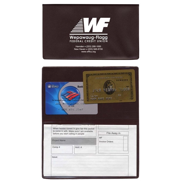 XL foldover card case with 2 clear pockets.... from ASI 83770 Royal Industries / The Royal Line