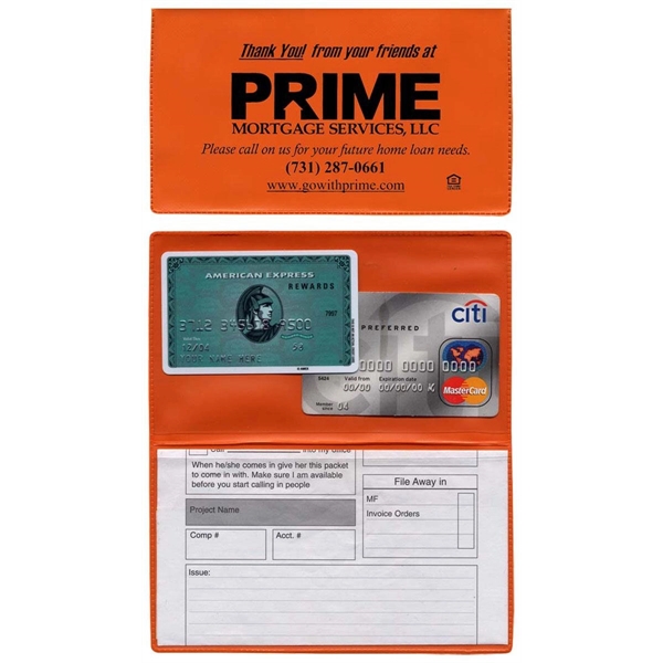 XL foldover card case with 2 clear pockets.... from ASI 83770 Royal Industries / The Royal Line