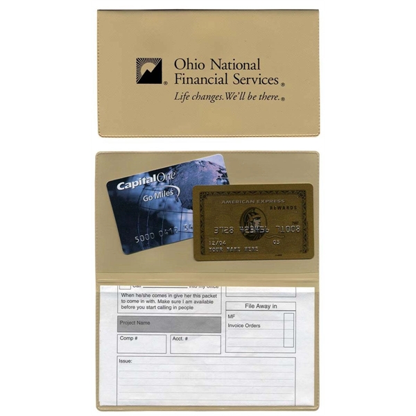 XL foldover card case with 2 clear pockets.... from ASI 83770 Royal Industries / The Royal Line