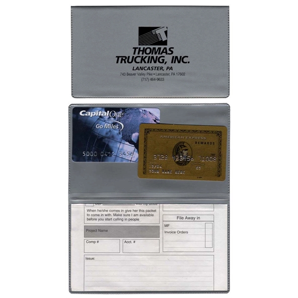 XL foldover card case with 2 clear pockets.... from ASI 83770 Royal Industries / The Royal Line