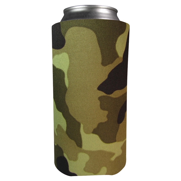 Foam 16 oz. can holder that folds flat for easy storage.... from ASI 61125 Hit Promotional Products / Hit®