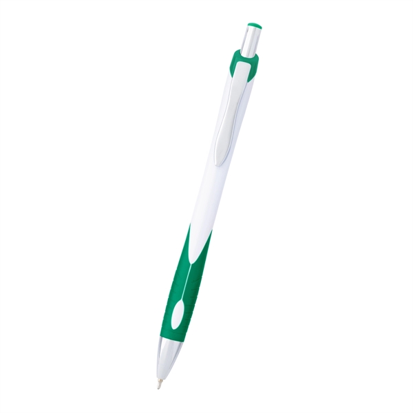 Sleek write Haven pen with low viscosity ink, a rubber grip... from ASI 61125 Hit Promotional Products