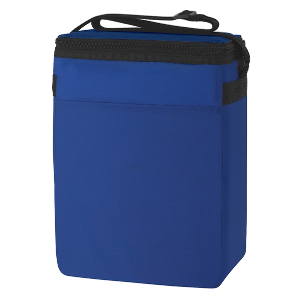 12 pack cooler made of 210 Denier Polyester with adjustable shoulder... from ASI 61125 Hit Promotional Products / Hit®