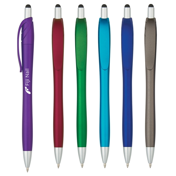 Evolution Stylus Pen.  Plunger Action and Stylus on Top.... from ASI 61125 Hit Promotional Products / Hit®