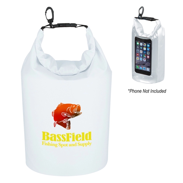 Waterproof bag made of ripstop polyester with PVC backing, phone pocket... from ASI 61125 Hit Promotional Products / Hit®