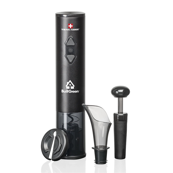 The Swiss Force® Wine Opener Gift Set Features a battery-operated automatic... from ASI 84592 St Regis Group