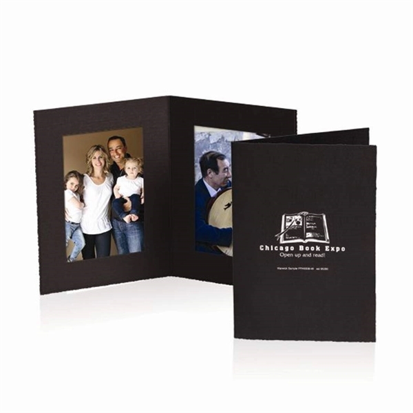 Black linen textured portrait folder with rough edge.... from ASI 84592 St Regis Group