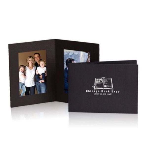 Black linen textured portrait folder with rough edge.... from ASI 84592 St Regis Group