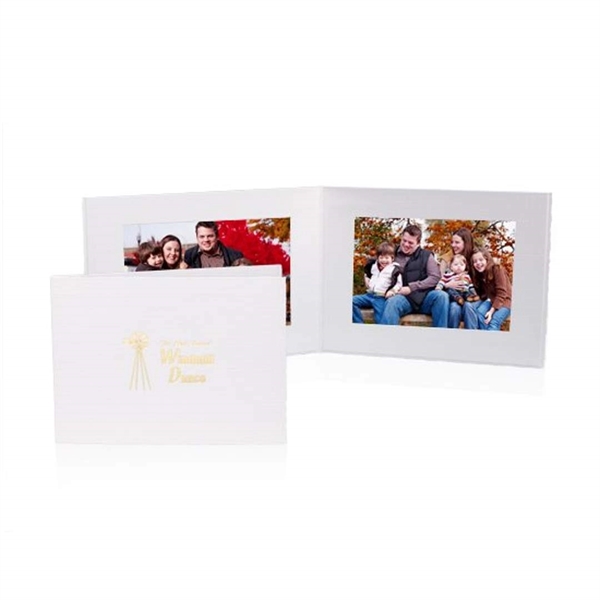 White linen textured with rough edge portrait folder.... from ASI 84592 St Regis Group