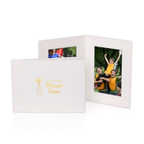 White linen textured with rough edge portrait folder.... from ASI 84592 St Regis Group