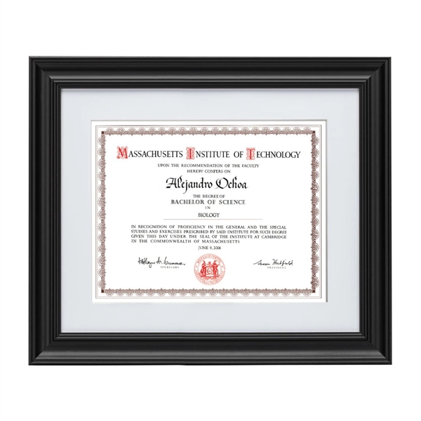 Daytona Certificate Frame - Black 8 1/2"x11"... from ASI 84592 St Regis Group / St Regis