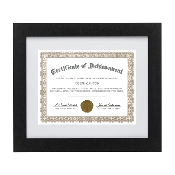 Savona Certificate Frame - Black 8 1/2"x11"... from ASI 84592 St Regis Group / St Regis