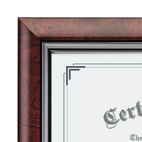 The Trent Certificate Frame's sleek design features high-gloss rosewood or ebony... from ASI 84592 St Regis Group / St Regis