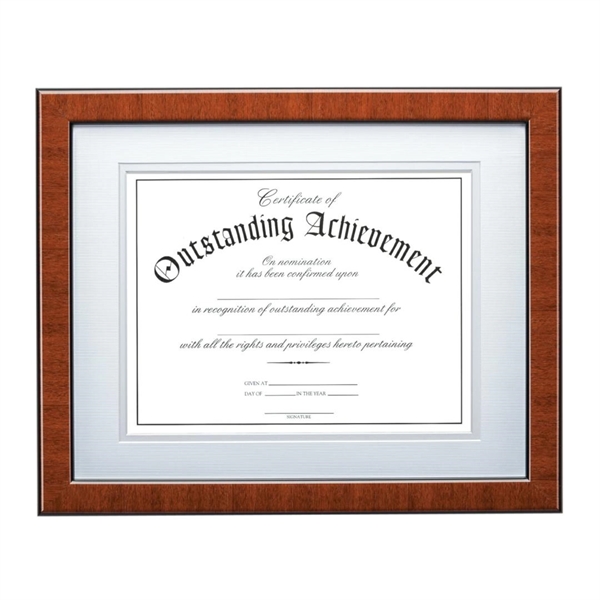 Plano Certificate Frame - Bulwood 8 1/2"x11"... from ASI 84592 St Regis Group / St Regis