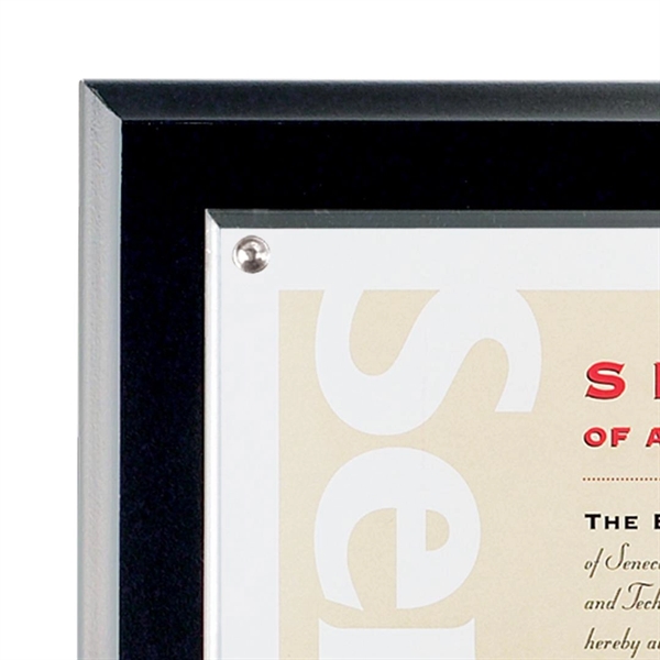 Simulated walnut, clear acrylic and antique brass accents certificate frame.... from ASI 84592 St Regis Group / St Regis