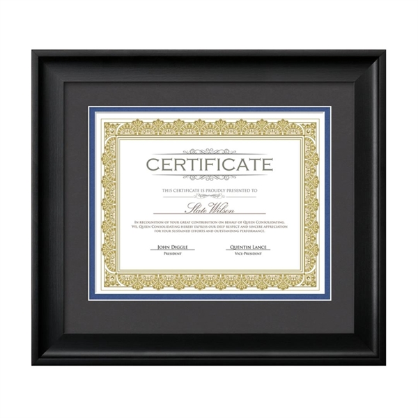 The Fleetwood certificate frame features a grey double matte with a... from ASI 84592 St Regis Group / St Regis