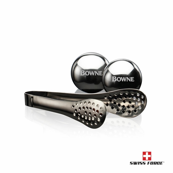 Swiss Force® Set of 2 Whisky Balls & Tongs... from ASI 84592 St Regis Group