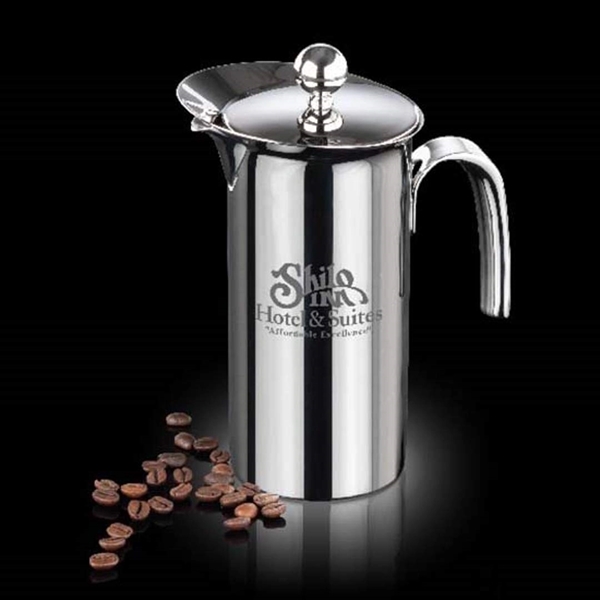 French Coffee Press - 18/8 Stainless Steel 26oz... from ASI 84592 St Regis Group