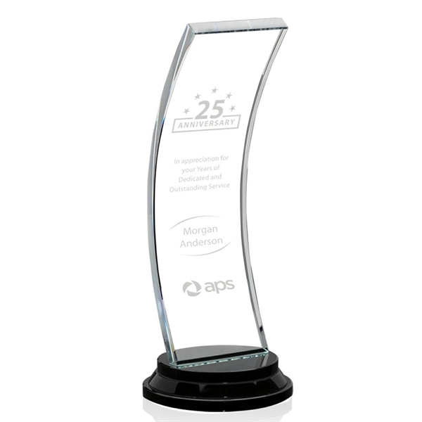 The Beckham award manipulates the ordinary starfire glass panel by curving... from ASI 84592 St Regis Group / St Regis