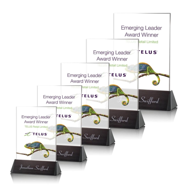 Rectangle award on a black aluminum base.... from ASI 84592 St Regis Group / St Regis