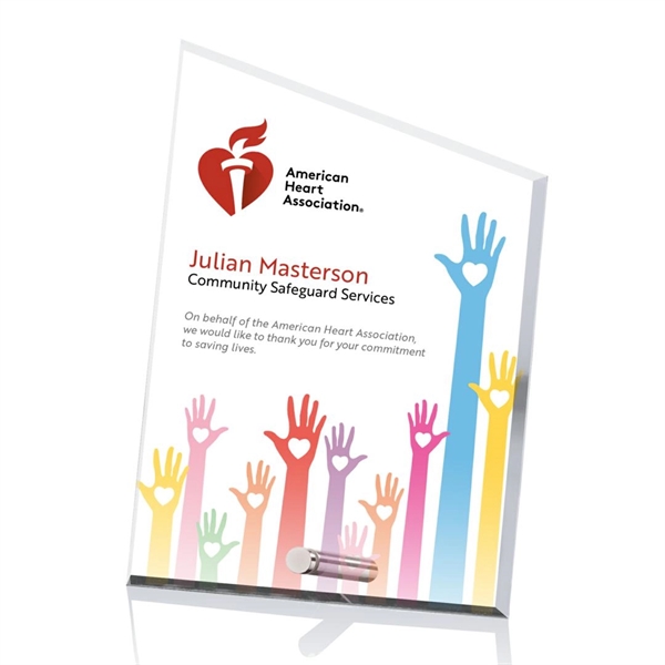 Peak shape award with chrome pin.... from ASI 84592 St Regis Group / St Regis