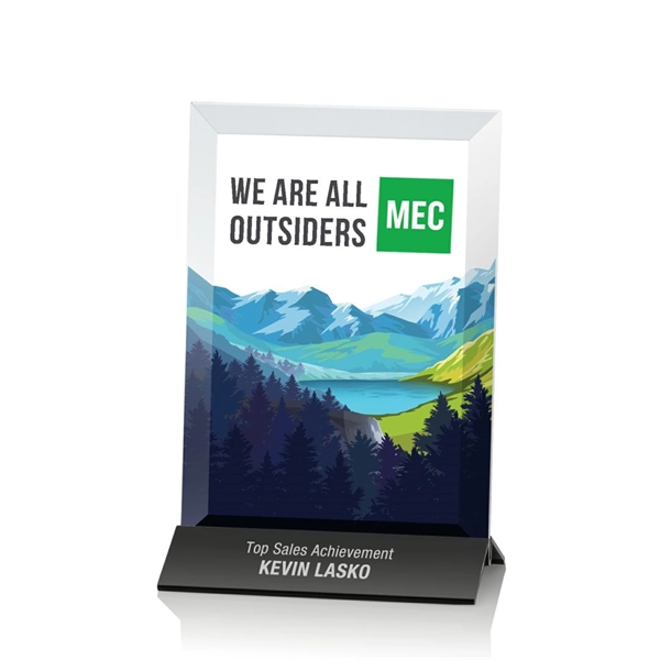 The beveled Starfire crystal rectangle of the Rainsworth is mounted in... from ASI 84592 St Regis Group / St Regis