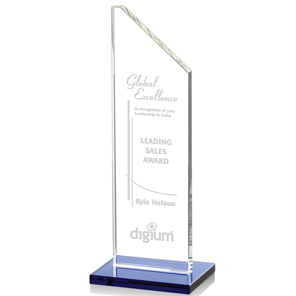 Our extraordinary cut starfire Dixon award is combined with blue crystal,... from ASI 84592 St Regis Group / St Regis