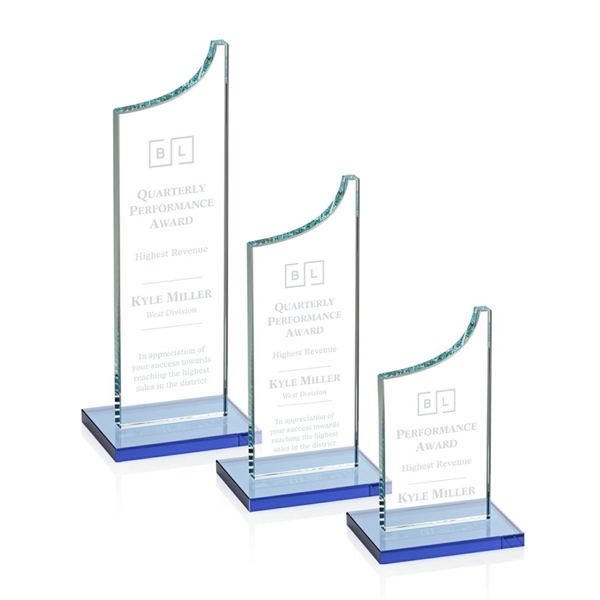 Spectacular starfire award features a grooved peak, sky blue base, and... from ASI 84592 St Regis Group / St Regis