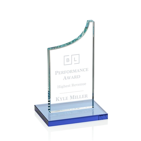 Spectacular starfire award features a grooved peak, sky blue base, and... from ASI 84592 St Regis Group / St Regis