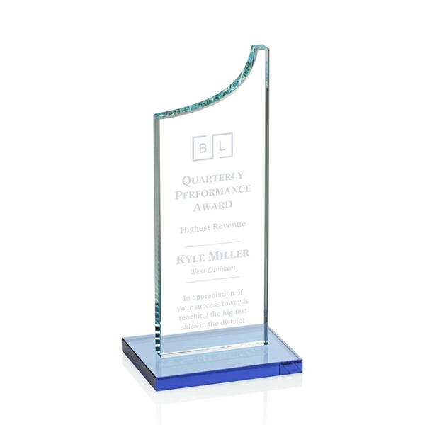 Spectacular starfire award features a grooved peak, sky blue base, and... from ASI 84592 St Regis Group / St Regis