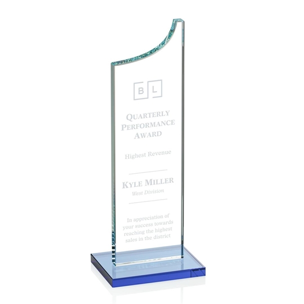 Spectacular starfire award features a grooved peak, sky blue base, and... from ASI 84592 St Regis Group / St Regis