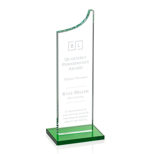 Spectacular starfire award features a grooved peak, green base, and is... from ASI 84592 St Regis Group / St Regis