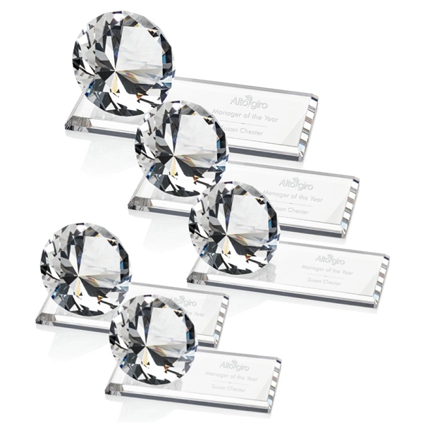 Our stunning clear diamond is mounted to a crystal clear starfire... from ASI 84592 St Regis Group / St Regis