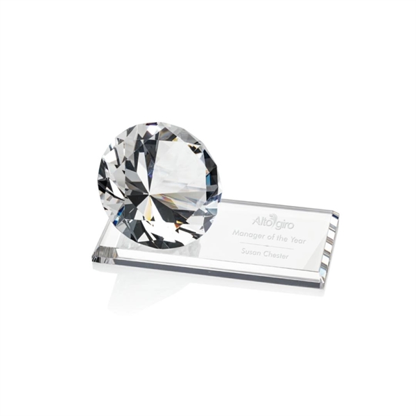 Our stunning clear diamond is mounted to a crystal clear starfire... from ASI 84592 St Regis Group / St Regis