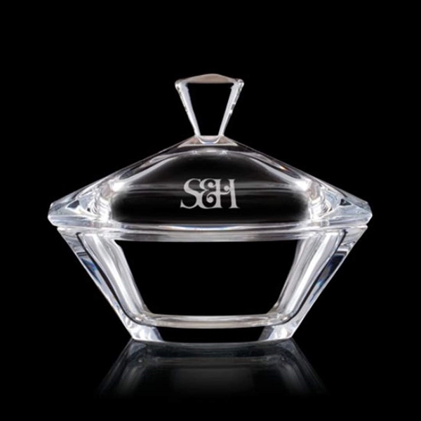 Candy Bowl and Lid - 7 1/4" Crystalline.... from ASI 84592 St Regis Group