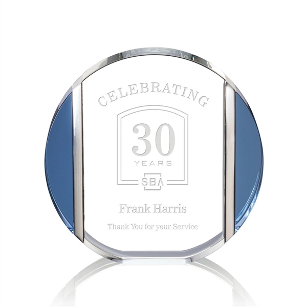 Accented with a dazzling blue along its left and right edge,... from ASI 84592 St Regis Group / St Regis