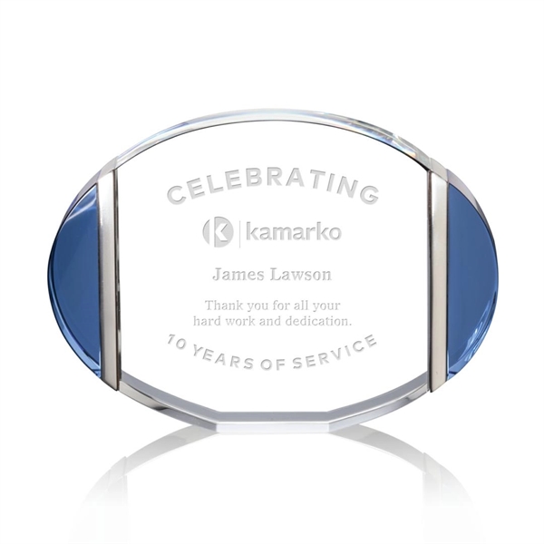 Accented with a dazzling blue along its left and right edge,... from ASI 84592 St Regis Group / St Regis