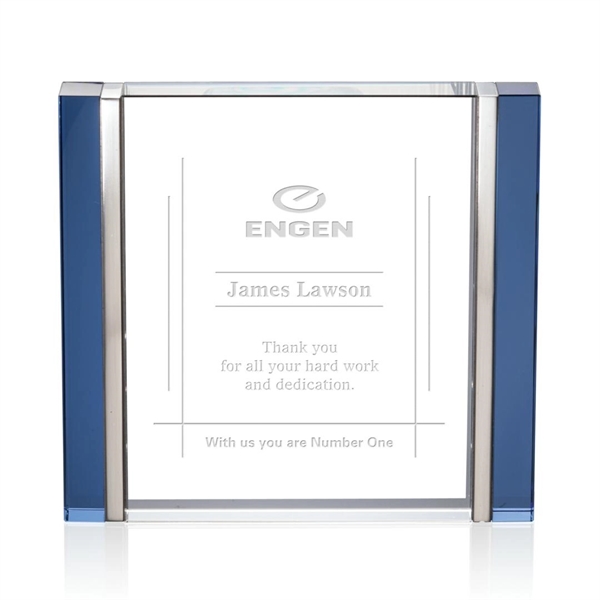 Accented with a dazzling blue along its left and right edge,... from ASI 84592 St Regis Group / St Regis