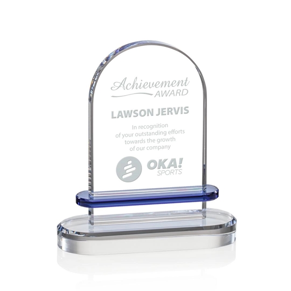 Kilmore features an arched clear optical crystal upright inlaid with a... from ASI 84592 St Regis Group / St Regis