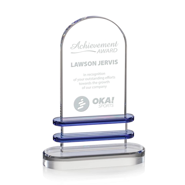 Kilmore features an arched clear optical crystal upright inlaid with a... from ASI 84592 St Regis Group / St Regis