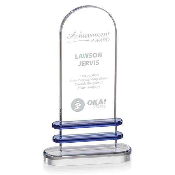 Kilmore features an arched clear optical crystal upright inlaid with a... from ASI 84592 St Regis Group / St Regis