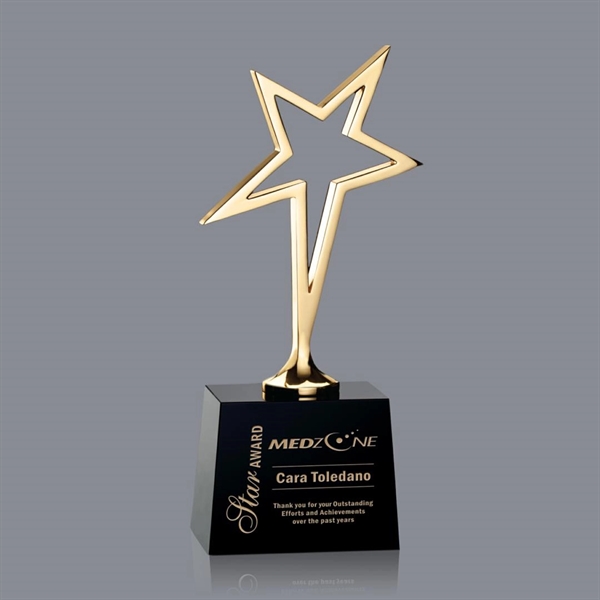 Keynes Star Award - Black/Gold 10"... from ASI 84592 St Regis Group / St Regis
