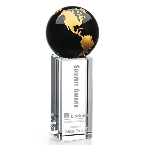 The Luz Globe award features a Black Optical Crystal globe perched... from ASI 84592 St Regis Group / St Regis