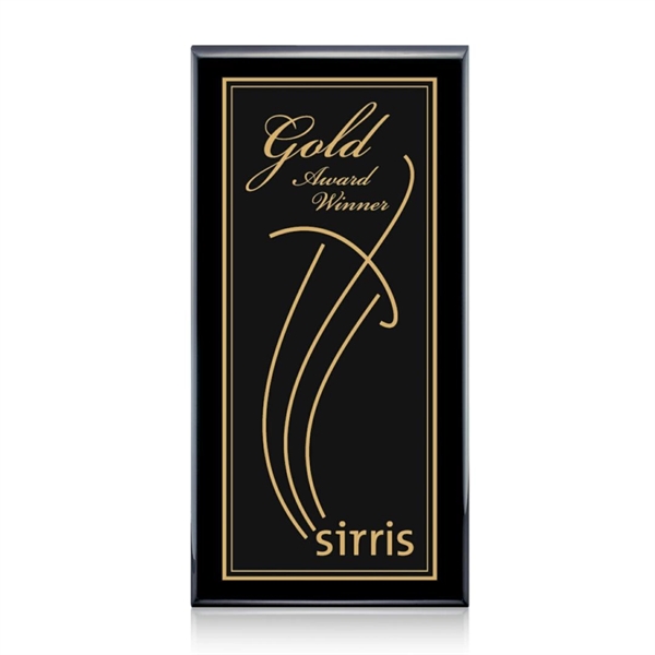 High gloss piano finish wall plaque in rosewood with a plate.... from ASI 84592 St Regis Group / St Regis