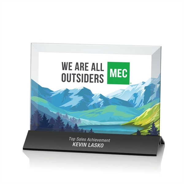 The beveled Starfire crystal rectangle of the Rainsworth is mounted in... from ASI 84592 St Regis Group / St Regis