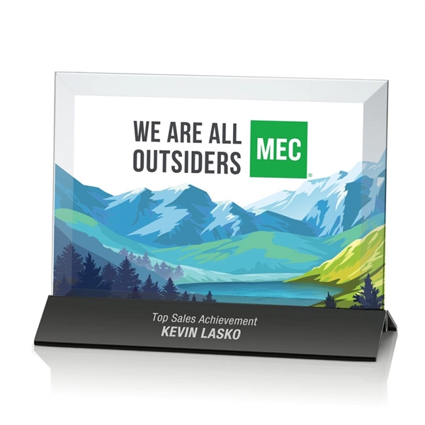 The beveled Starfire crystal rectangle of the Rainsworth is mounted in... from ASI 84592 St Regis Group / St Regis