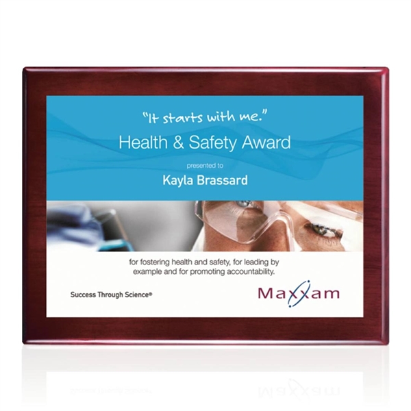 Rosewood high gloss piano finish plaque with white AstroSub plate.... from ASI 84592 St Regis Group / St Regis