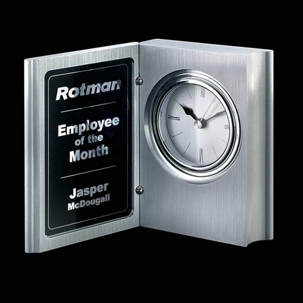 Beautiful Brushed Chrome Arch Clock... from ASI 84592 St Regis Group