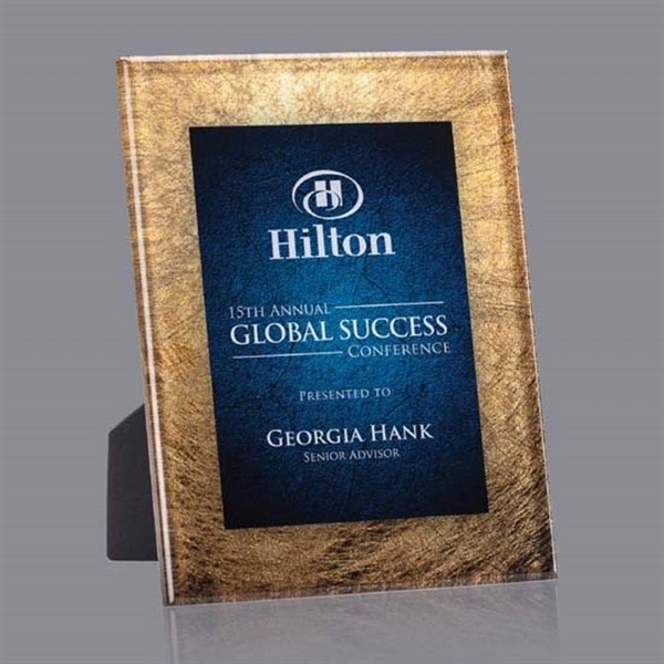 Hereford Award - Gold/Blue 6 1/2"x8 1/2"... from ASI 84592 St Regis Group / St Regis